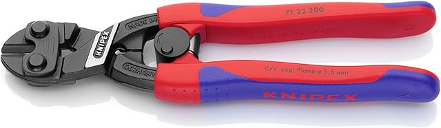 Knipex CoBolt® Compact Bolt Cutter black atramentized, with slim multi-component grips 200 mm 71 32 200