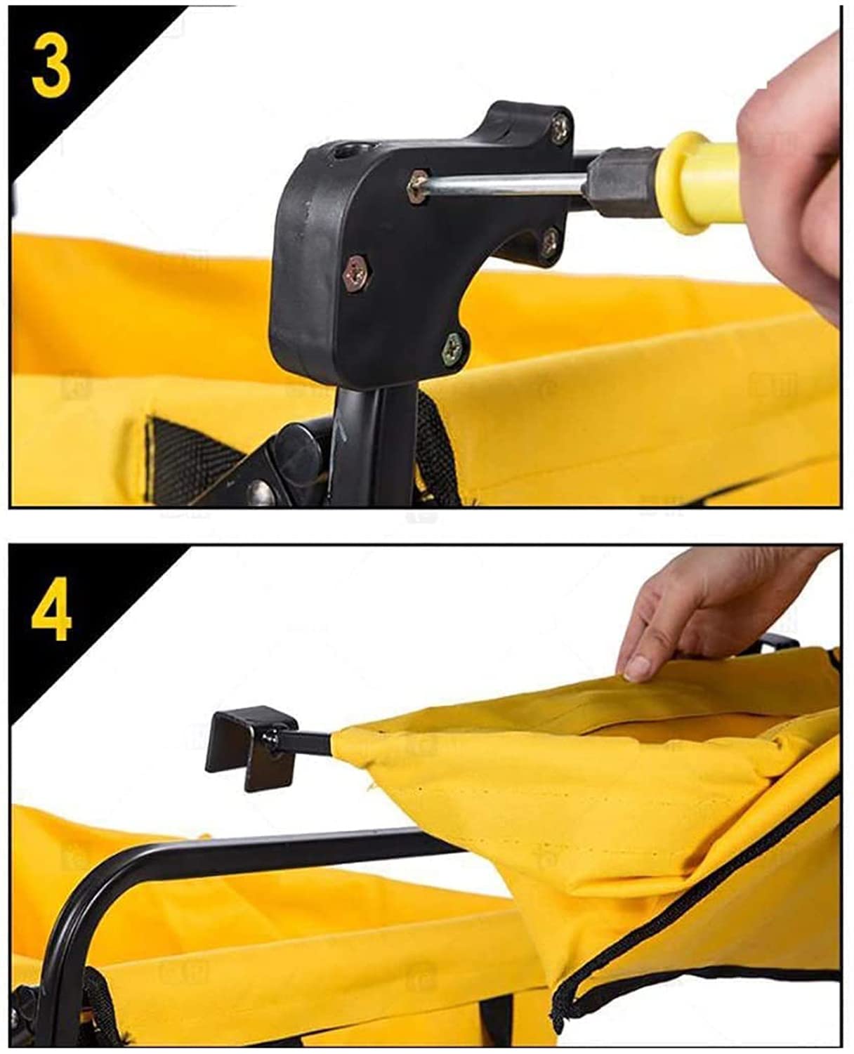 Składana torba na wózek ze zdejmowaną kieszenią 600D Oxford Storage Organizer do zakupów spożywczych Camping Travel Lightweight Portable Trolley Accessories Łatwa instalacja