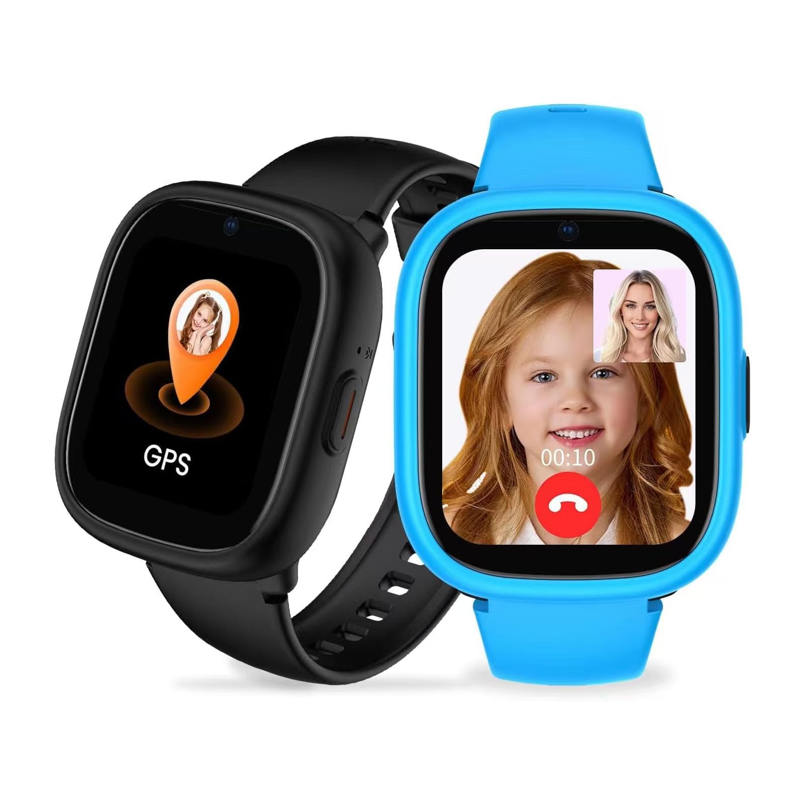 LAGENIO K3 Smart Watch for Kids with GPS and Phone, 1.7" HD 4G Smartwatch for Kids with Video Calling, WiFi, SOS, Music, Alarm Clock, School Mode, IP67, Waterproof – Children's Smart Watch