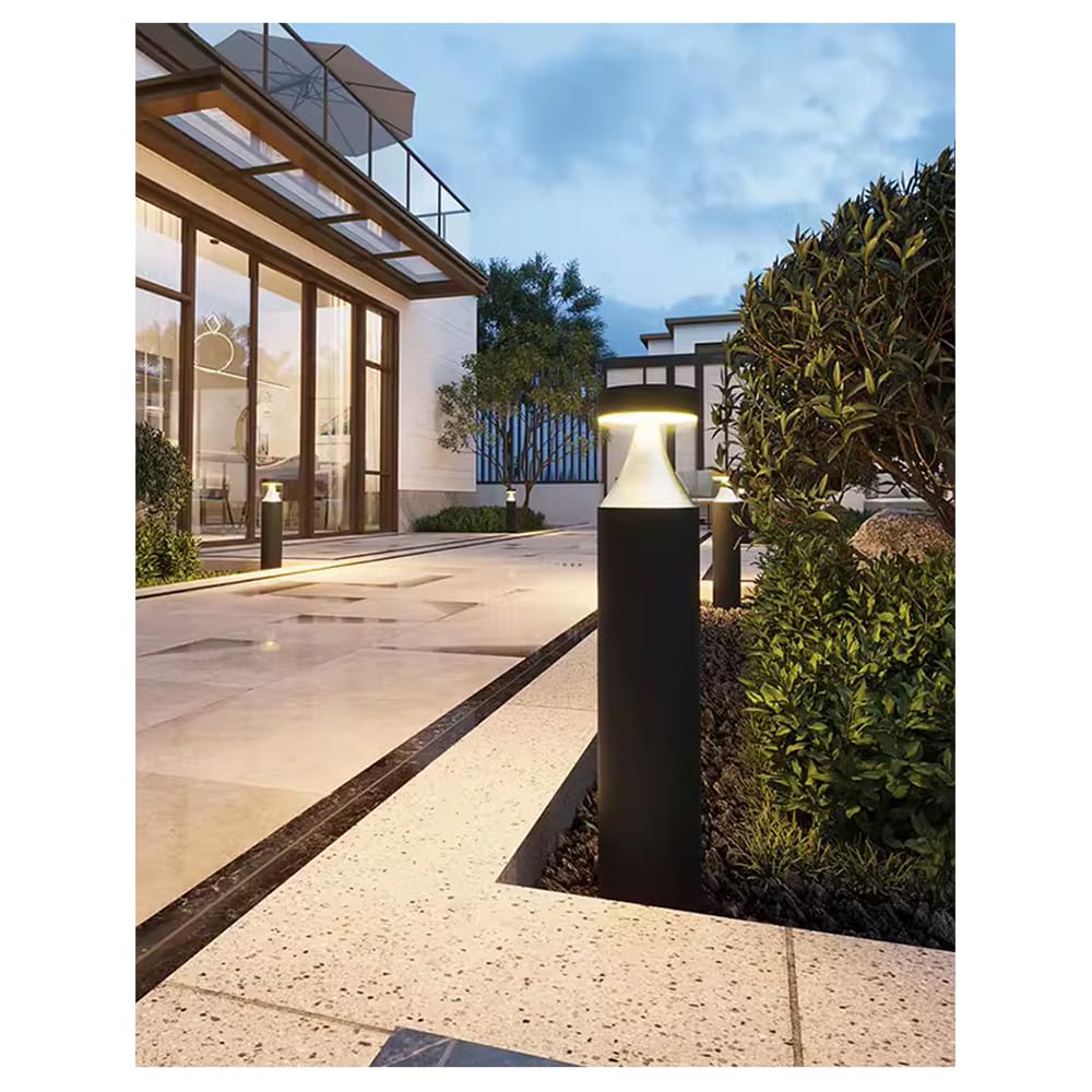 Lampada Solare da Giardino contemporanea, Impermeabile, per Ville, Giardini, Cortili, quartieri residenziali (Stile 39 A H60CM, 1 Pezzo)