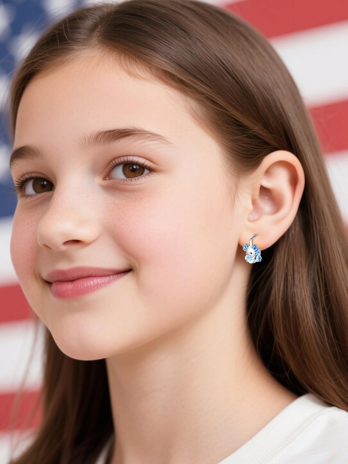 Dreamboat Moonstone Animal Leverback Earrings for Women 925 Sterling Silver Hypoallergenic Sensitive Ear Cute Animals Jewelry Christmas Birthday Gifts for Wife Daughter - Image 5