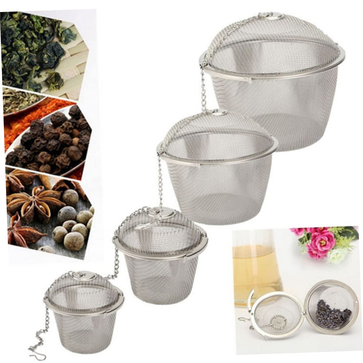 MAGICLULU 20pièces Infuseur à Thé Réutilisable Filtre Maille Fine Pour