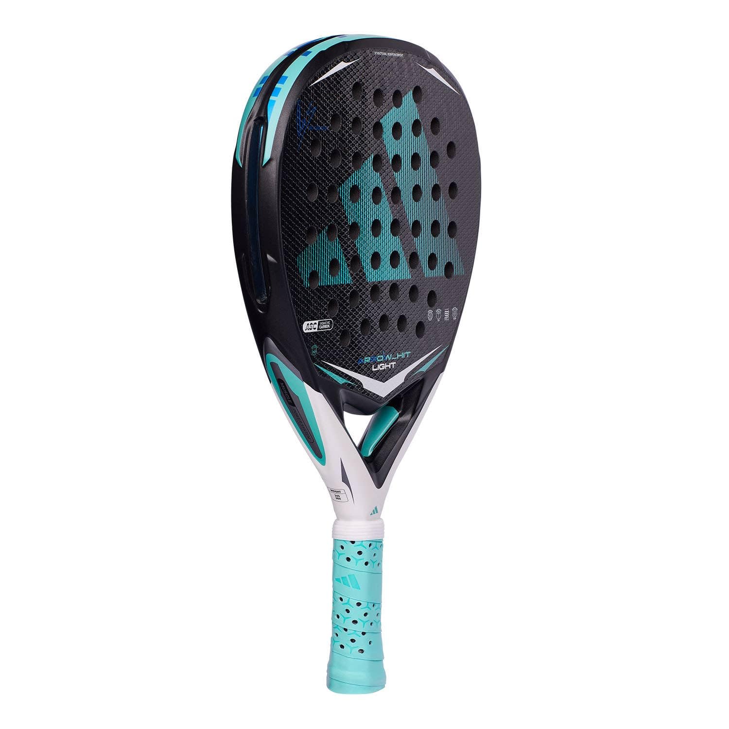 Pala de pádel adidas Arrow Hit Light ARI Sanchez, roja, Forma Diamante, Goma eva Soft Performance, Fibra ASC