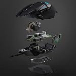 Logitech G502 Hero High Performance Wired Gaming Mouse, Hero 25K Sensor, 25,600 DPI, RGB, Adjustable Weights, 11 Programmable Buttons, On-Board Memory, PC/Mac, Black