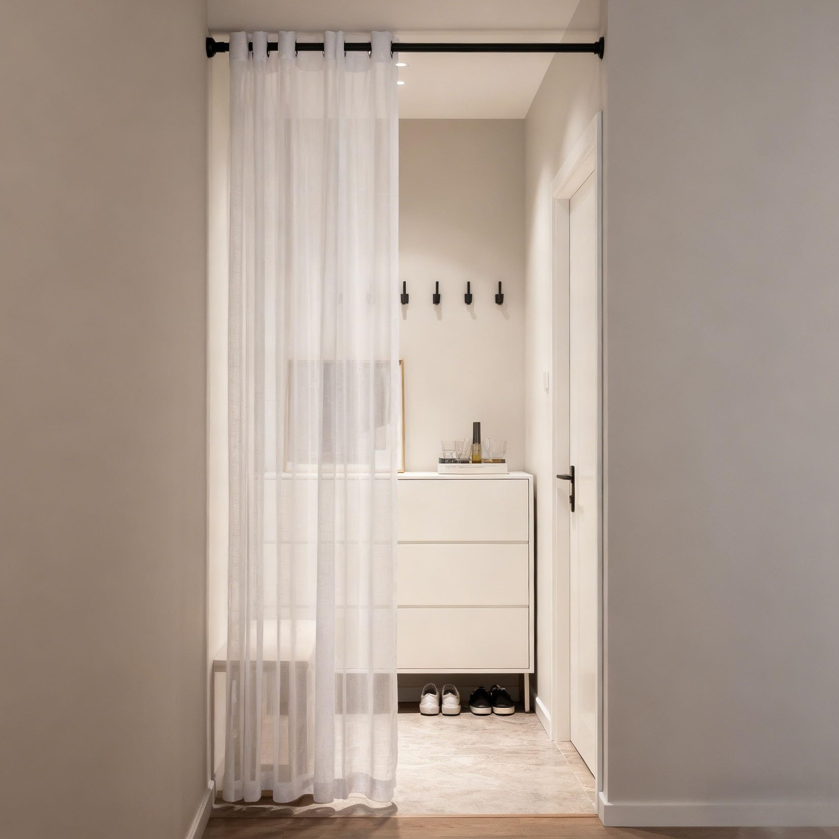 Rideau transparent pour salon et chambre l voilage blanc cuisine