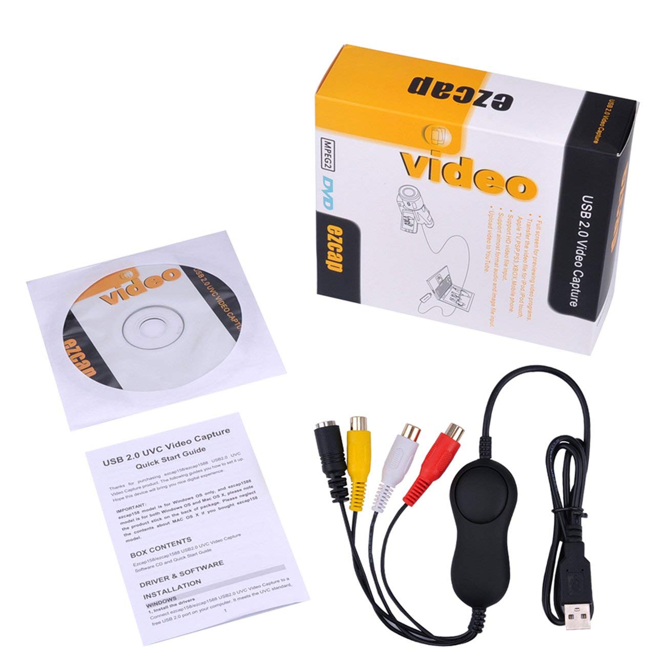 Microware USB2.0 HDMI Video Capture HD 1080P Recorder Playback Card with Remote Control,Black-image-45