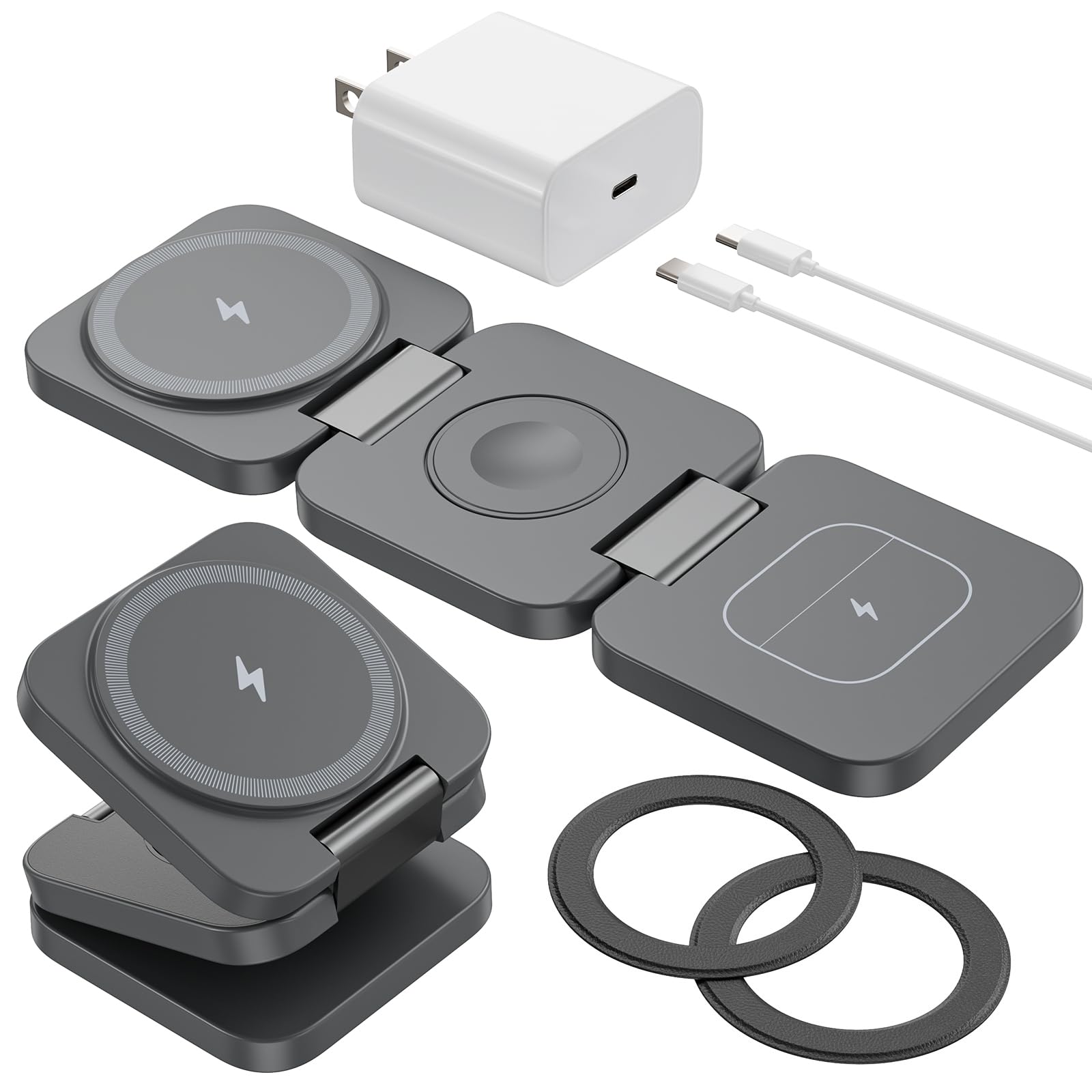 Amazon.com: Foldable 3 in 1 Wireless Charging Station for Samsung
