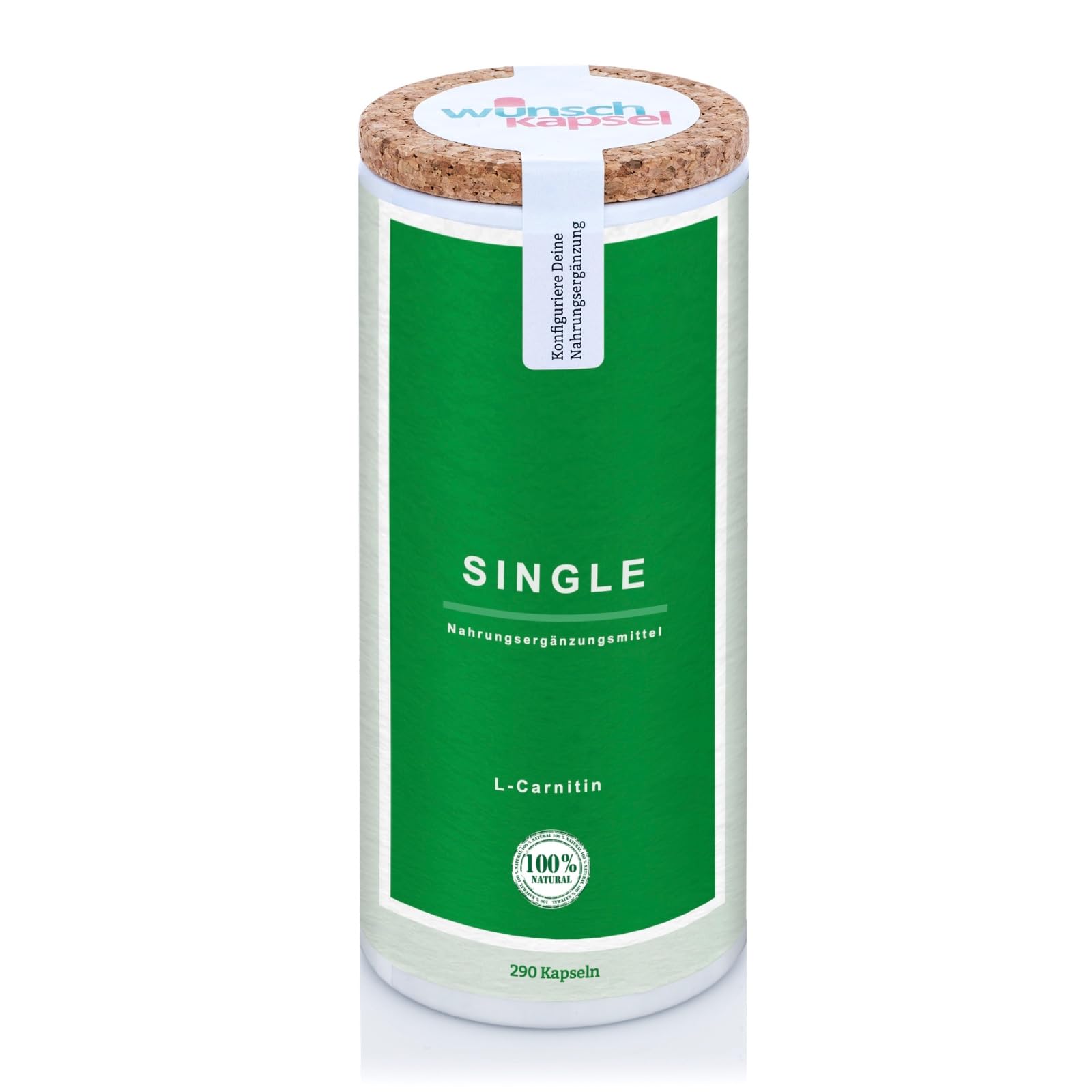 SINGLE L-Carnitin - 290 Kapseln Inhalt