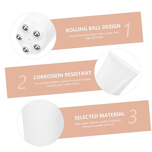 Miniatura 9 de STAHAD Rodillo de masaje con manguera de rodillo para masaje, botella vacía, rodillo de jade para cara para cara para cara, botellas enrollables,