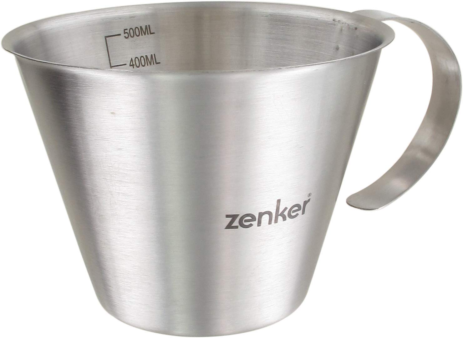 Zenker 44992 dzbanek ze skalą, 500 ml, stal nierdzewna