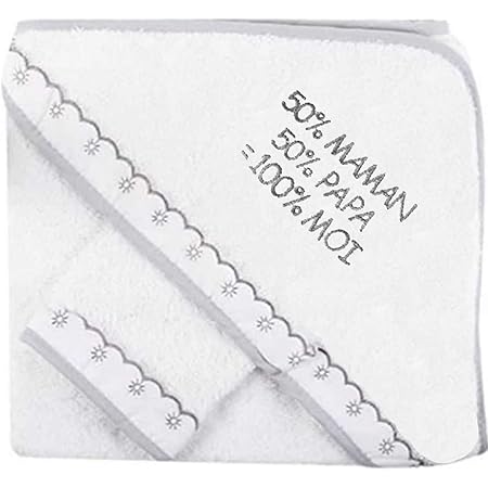 Nosbebes Fabrique En Europe Sortie De Bain Brode Peignoir Cape De Bain 100 Coton