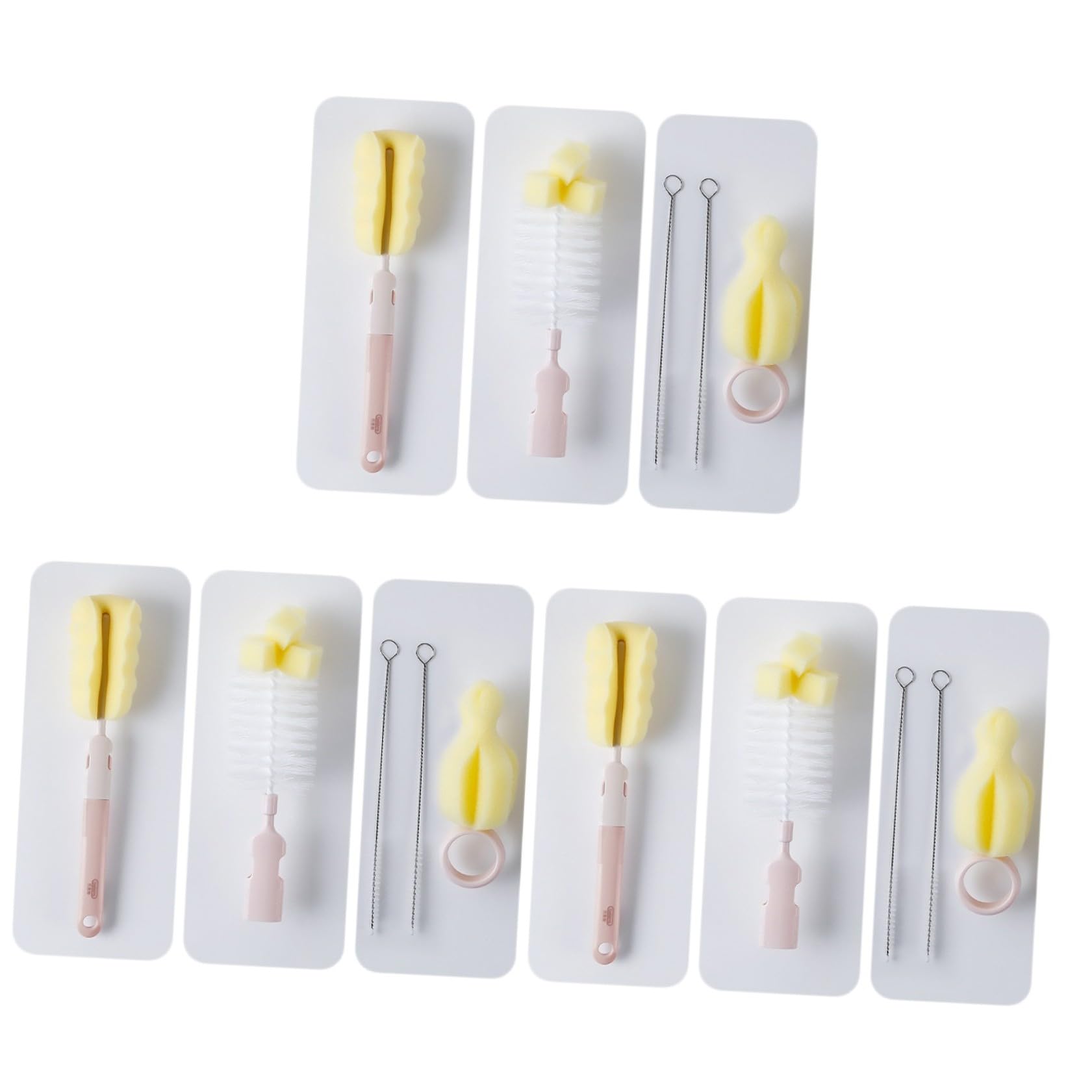 Beavorty 3 Set Spazzola Per La Pulizia Delle Bottiglie Scrubber Pennello Bottiglia Spazzola Per La Pulizia Della Beuta Bottiglia Per La Pulizia Manico Lungo Pennello Manico Lungo Rosa Pp