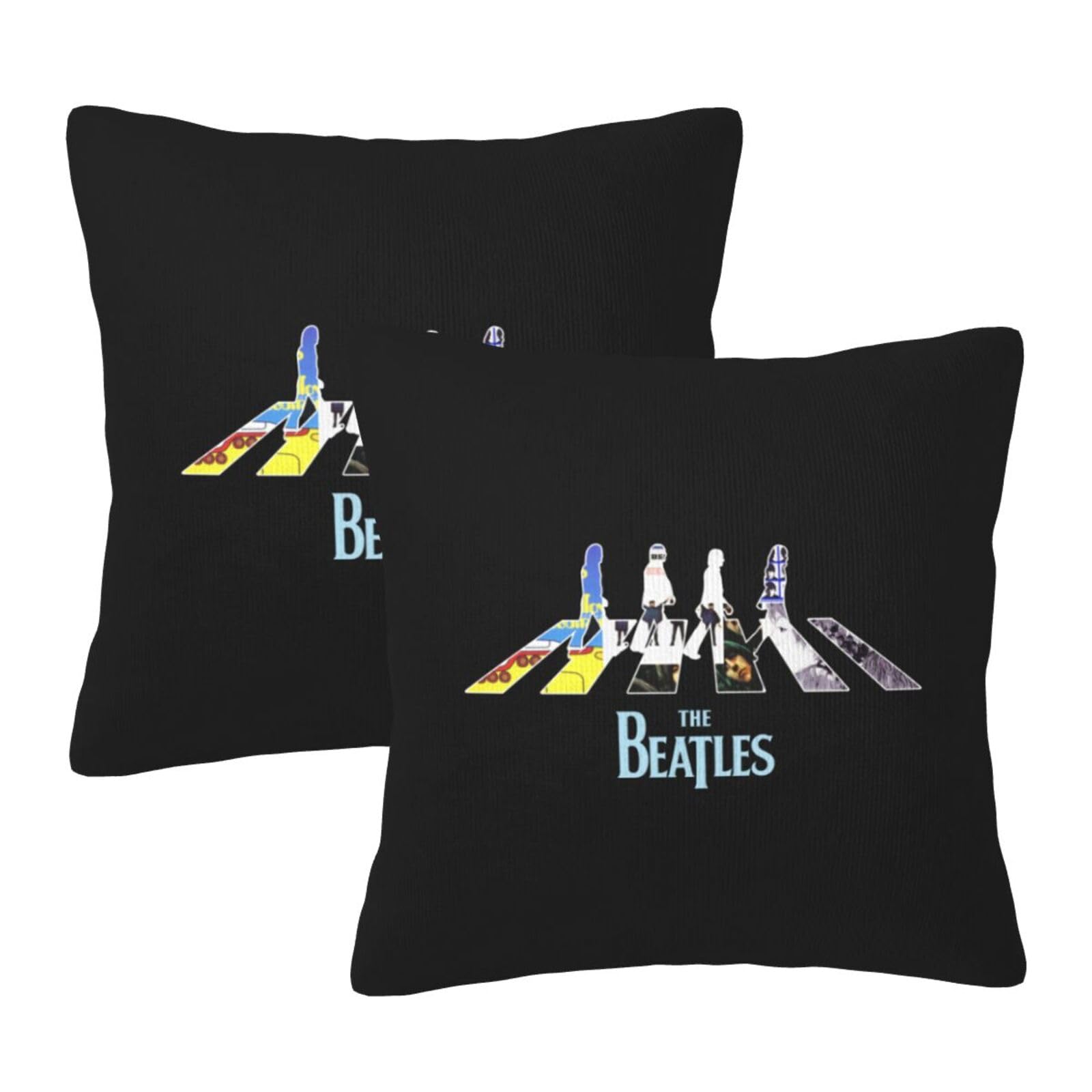 ビートルズ　クッションカバー　クッション付き Amazon.co.jp: クッションカバー ザ・ビートルズ 枕カバー 2枚