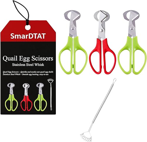 3 tijeras de huevo de codorniz: tijeras de codorniz multifuncionales, pelador de huevos de codorniz, cortador de huevos, galleta de huevos,