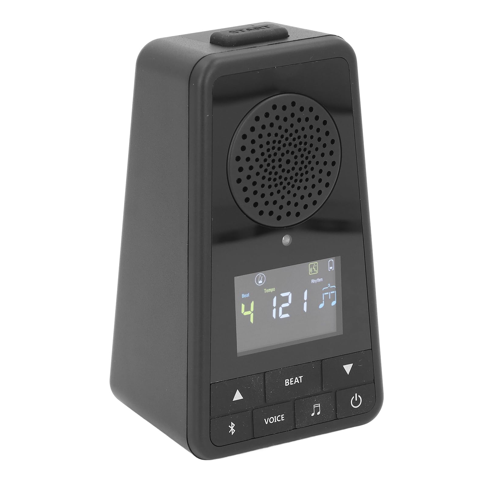 Jeffergarden Metrónomo Altavoz Digital, 5.0, Sonido Potente, Conteo Vocal, Reproducción de Música, Portátil y Duradero, Carga USB Tipo C