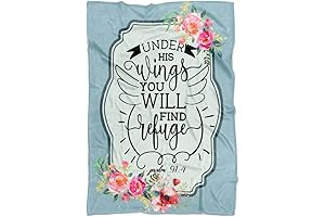 Under His Wings You Will Find Refuge Blanket