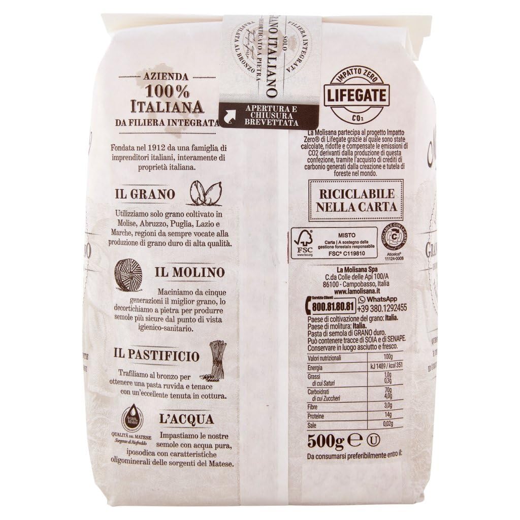 Italian Gourmet Caserecce N.29 Lenta Lavorazione pâtes de blé dur 24 x 500g