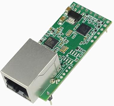 USR-TCP232-T2 Tiny Serial Ethernet Converter Module Serial UART TTL to Ethernet TCPIP Module Support DHCP and DNS 1Piece
