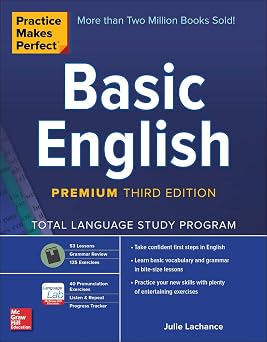 Practice Makes Perfect Basic English, Premium Third Edition