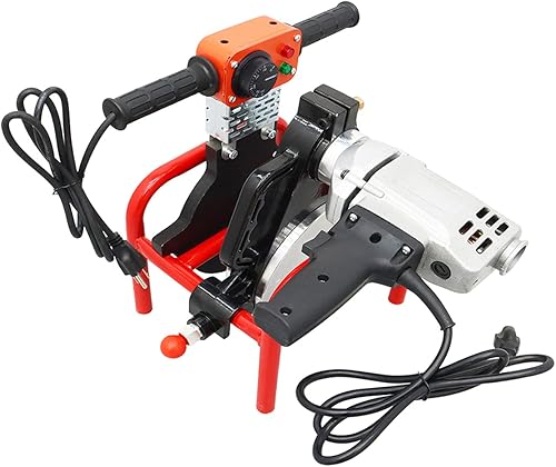 Miniatura 2 de Máquina de soldadura de fusión a tope de HDPE accionada manualmente 2 abrazaderas Soldador de fusión de tubos Empuje a mano PE PP PB PVDF Pipe Hot