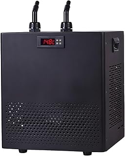 Hydroponik Kühlgerät, Aquarium Wasser Kühler Mit Leisem Kompressor Und Pumpe, Aquarium Kühlanlage Für Korallenriffe, Garnelen Und Aquakultur(300L)