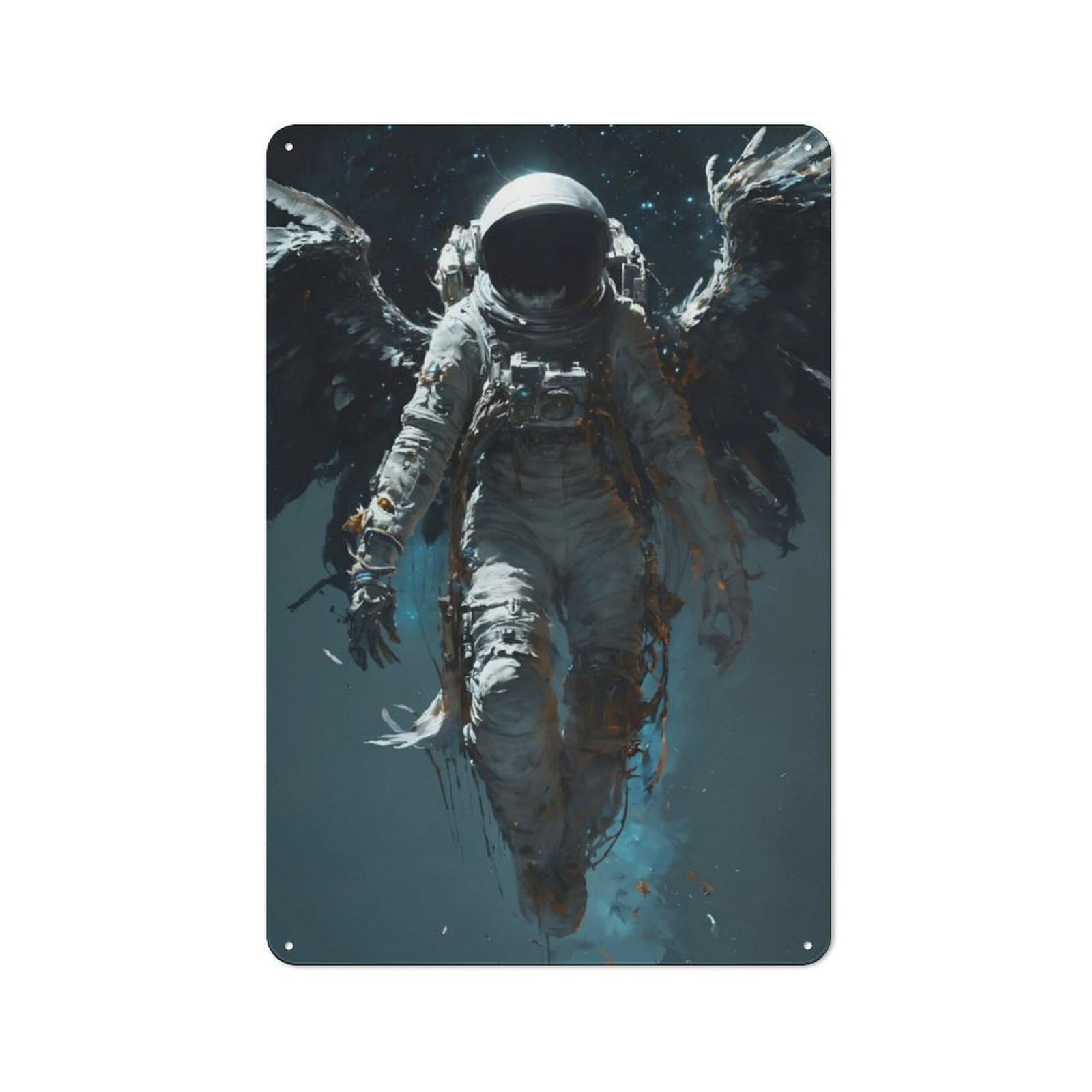 Junmoney Cosmic Ascension Metal Wall Sign 30X20cm, Retro Decor For Workshop Wall, For Garage, Workshop And Man Cave Decoration