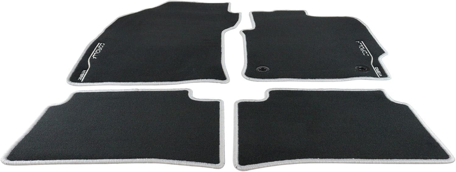 TOYOTA Genuine Corolla Front & Rear Textile Floor Mats Black 2019