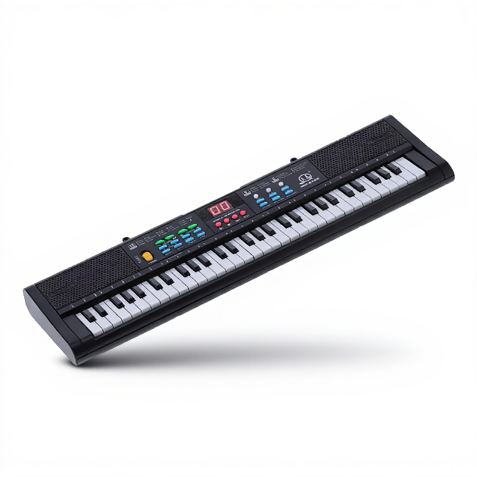 Pianino klawiaturowe, 61 klawiszy, wielofunkcyjne klawiatury elektroniczne, pianino cyfrowe z mikrofonem MQ6186, ładowanie USB, do ćwiczeń, nagrywania, programowania, akordy