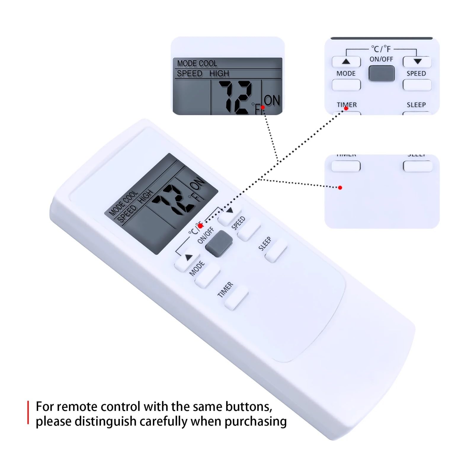 1 szt. YK-H/522E Pilot zdalnego sterowania do klimatyzatora Honeywell serii HL