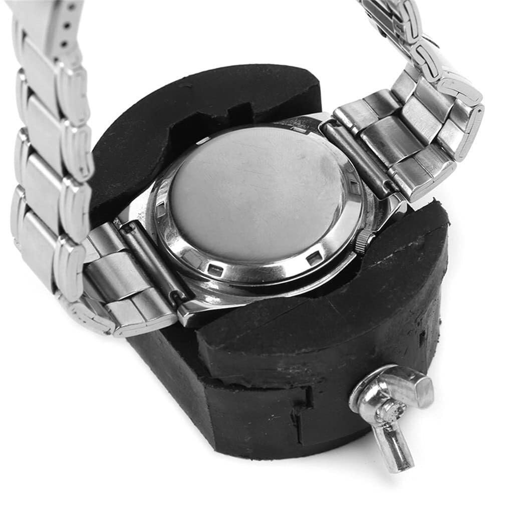 Soporte para Caja de Reloj, abridor Ajustable, removedor, Herramientas, Kits de reparación para relojeros, Caucho