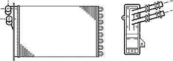 BEHR HELLA SERVICE 8FH 351 311-021 *** PREMIUM LINE *** Heat Exchanger, interior heating