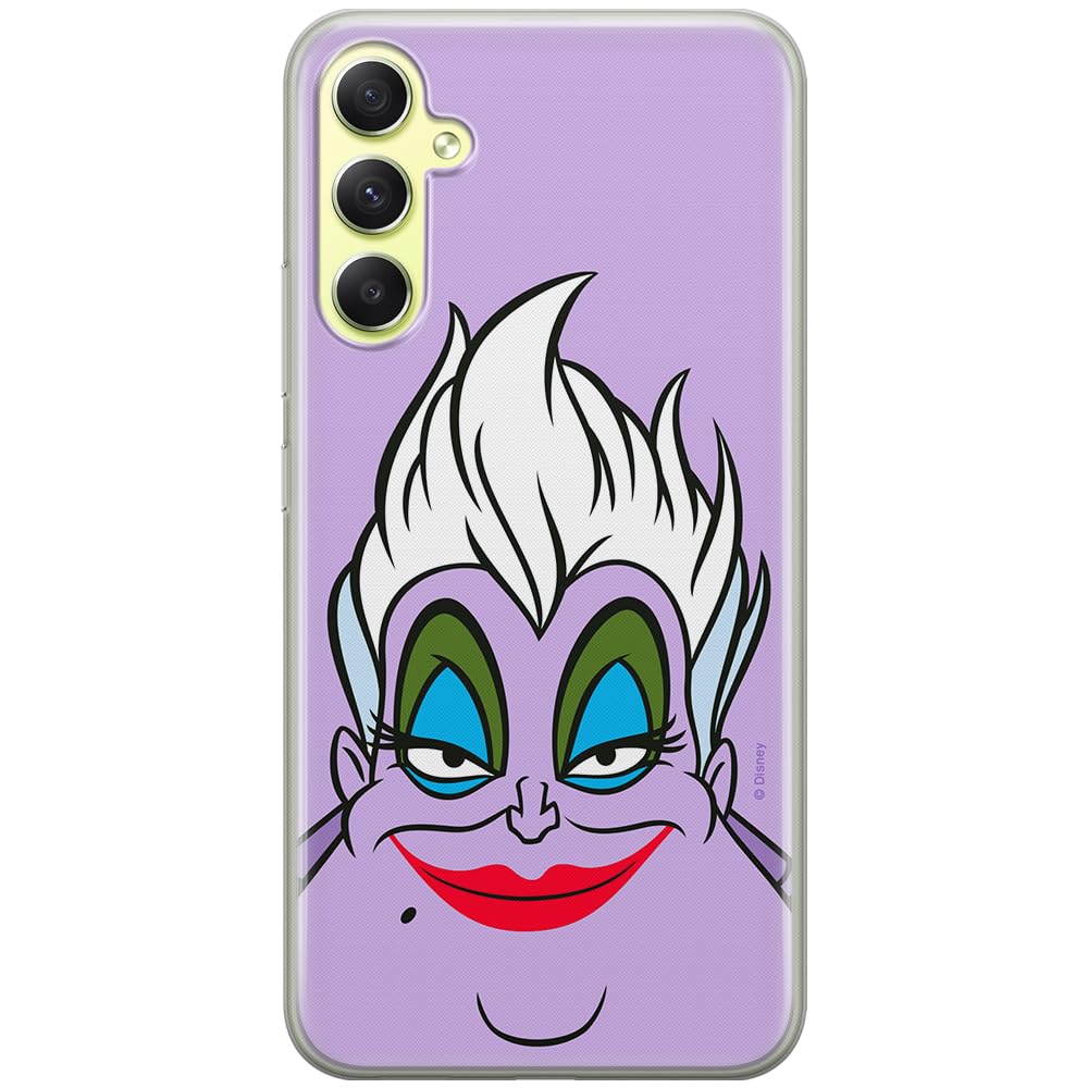 ERT GROUP mobile phone case for Samsung A34 5G original and officially Licensed Disney pattern Ursula 002 optimally adapted to the shape of the mobile phone, case made of TPU