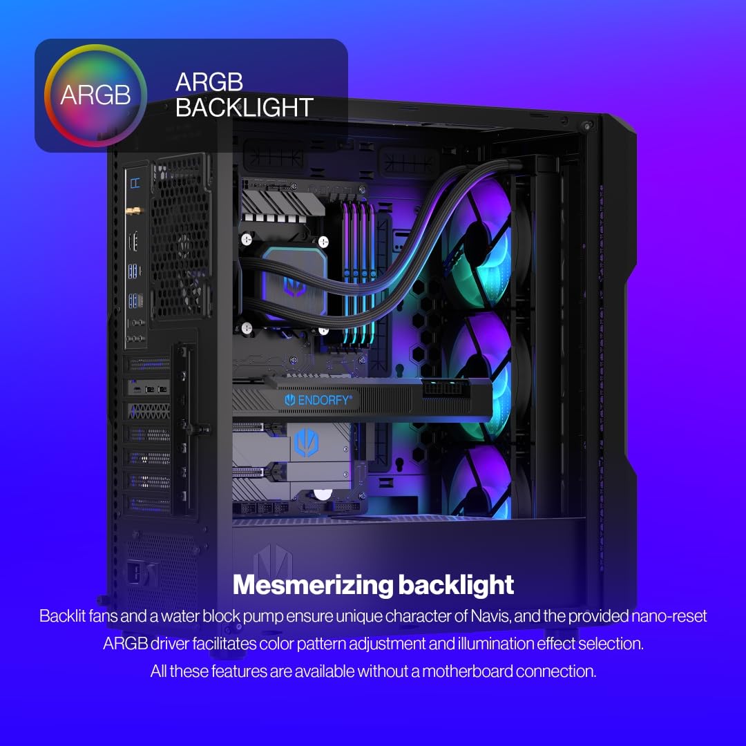 PWM controlled pump and 360mm radiator