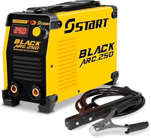 Máquina De Solda Inversora 250a 220v Mma Tig Eletrodo Cor Preto/amarelo Black Arc 250 Start