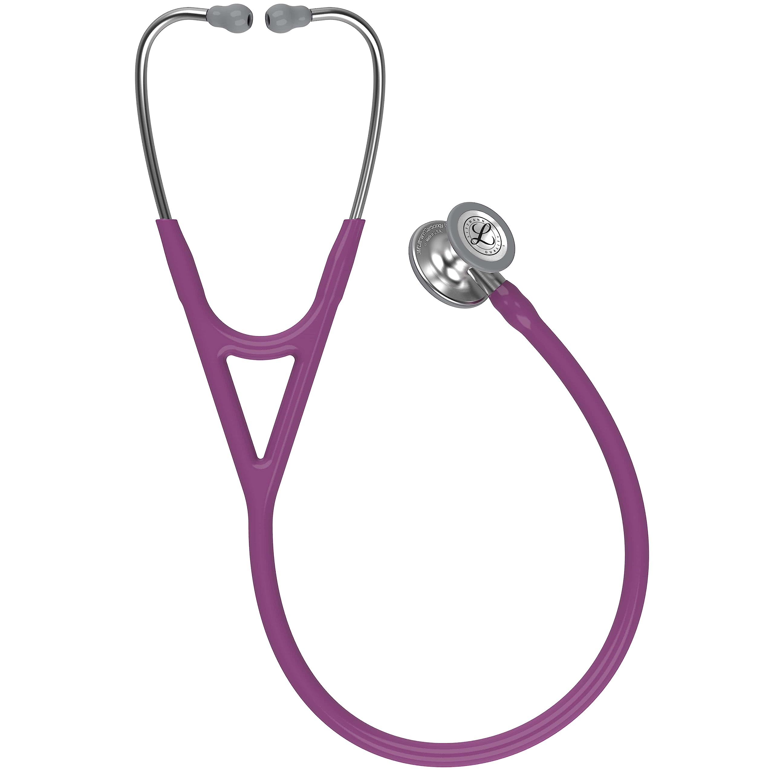 3M Littmann Cardiology IV Estetoscopio con Grabado Gratuito y Linterna Pupilar de Regalo (Ciruela)