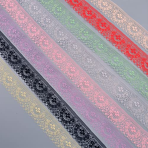 Tinwin Sewing Lace 8 Different Color Styles Of Eyelet Lace Ribbon Roll For Crafts And Diy Dreamcatchers Decoration Bridal Wedding 40 Yards-1 #TOP7
