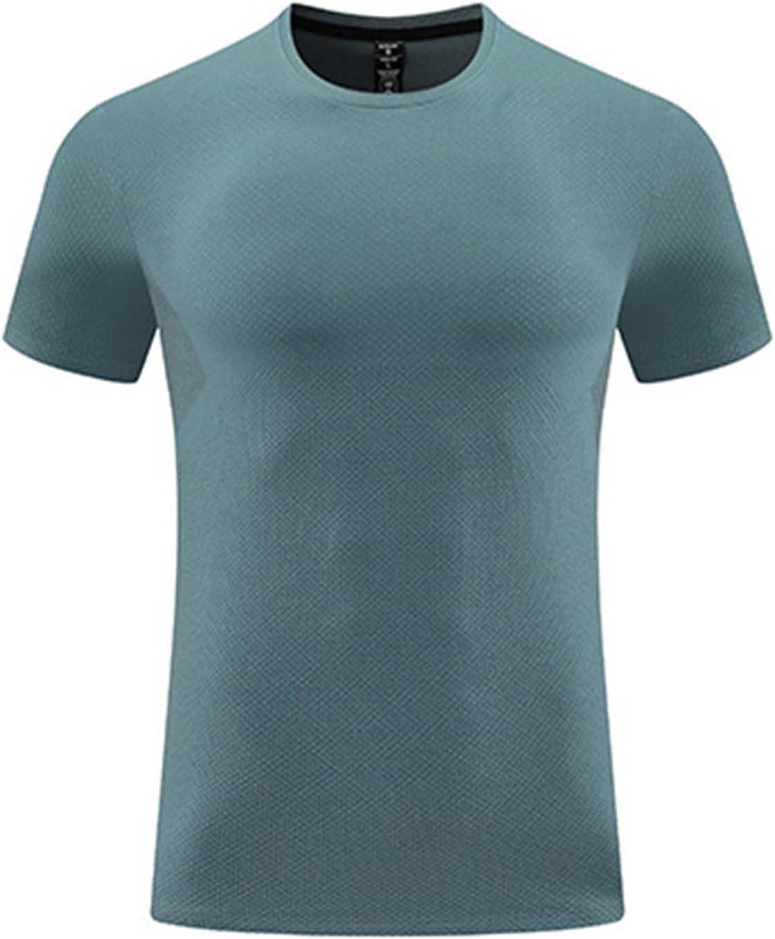 Men's Workout Shirts Quick Dry Athletic Running T-Shirts Lightweight Moisture Wicking Tee Short Sleeve Sports Tops