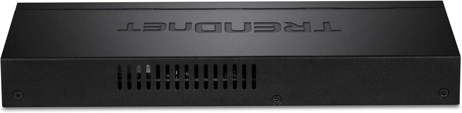 TRENDnet 8-Port Gigabit PoE+ Switch, 65W PoE Power Budget, 16Gbps Switching Capacity, IEEE 802.1p QoS, DSCP Pass-Through Support, Fanless, Wall Mountable, Lifetime Protection, Black, TPE-TG83