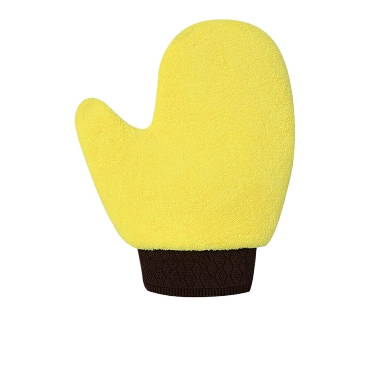 HEUchuan Fleece Car Wash Gloves 4pcs Microfiber Car Washing Glove Double-Faced Thickened Coral Fleece Cleaning Brush Gloves Detailing Cleaner Care Tool