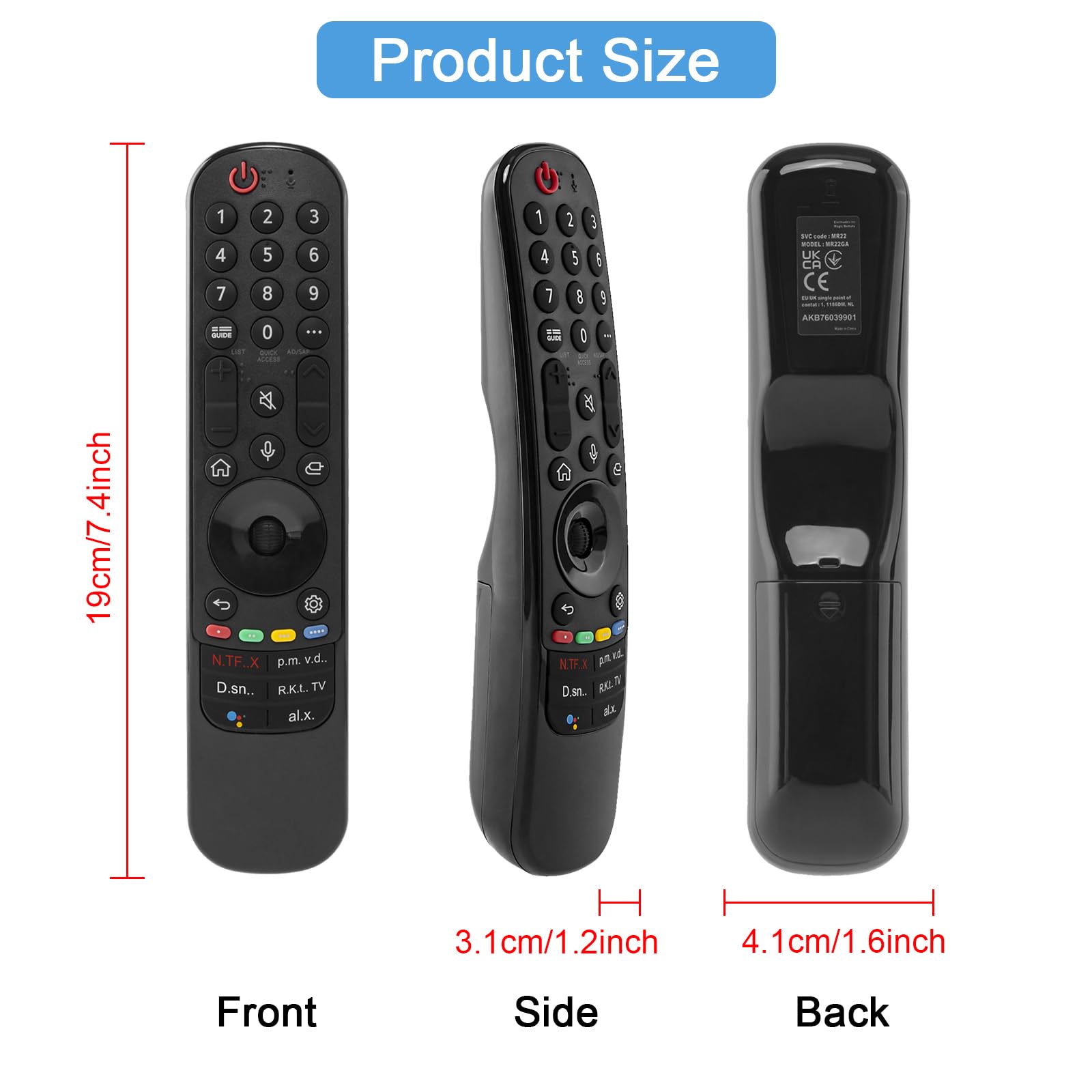 LG AN-MR22GA, AKB76039901 - Genuine Original Magic Remote Control With Voice Control - $44.5 - Foto 12