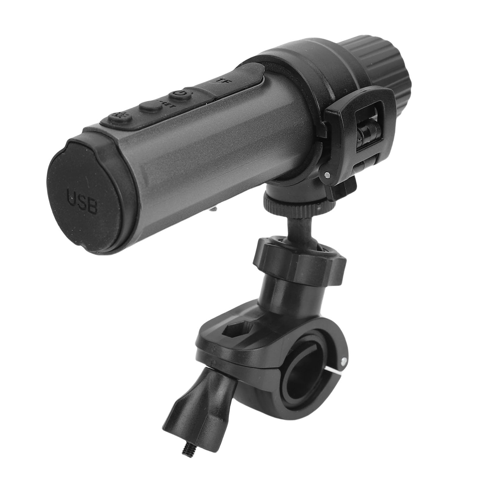 Kamera na Kasku, Kamera Szerokokątna 4K 140°, Wodoodporny Rejestrator Wideo Zapobiegający Wstrząsom z Obrotowym Uchwytem, ​​światło Wypełniające, Idealny do Rowerów i Motocykli