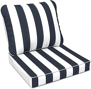 12 Small Outdoor Fireplace Ideas for Cozy Compact Evenings 83 LVTXIII Outdoor/Indoor Deep Seat Cushion Patio Seat and Back Cushion Set...