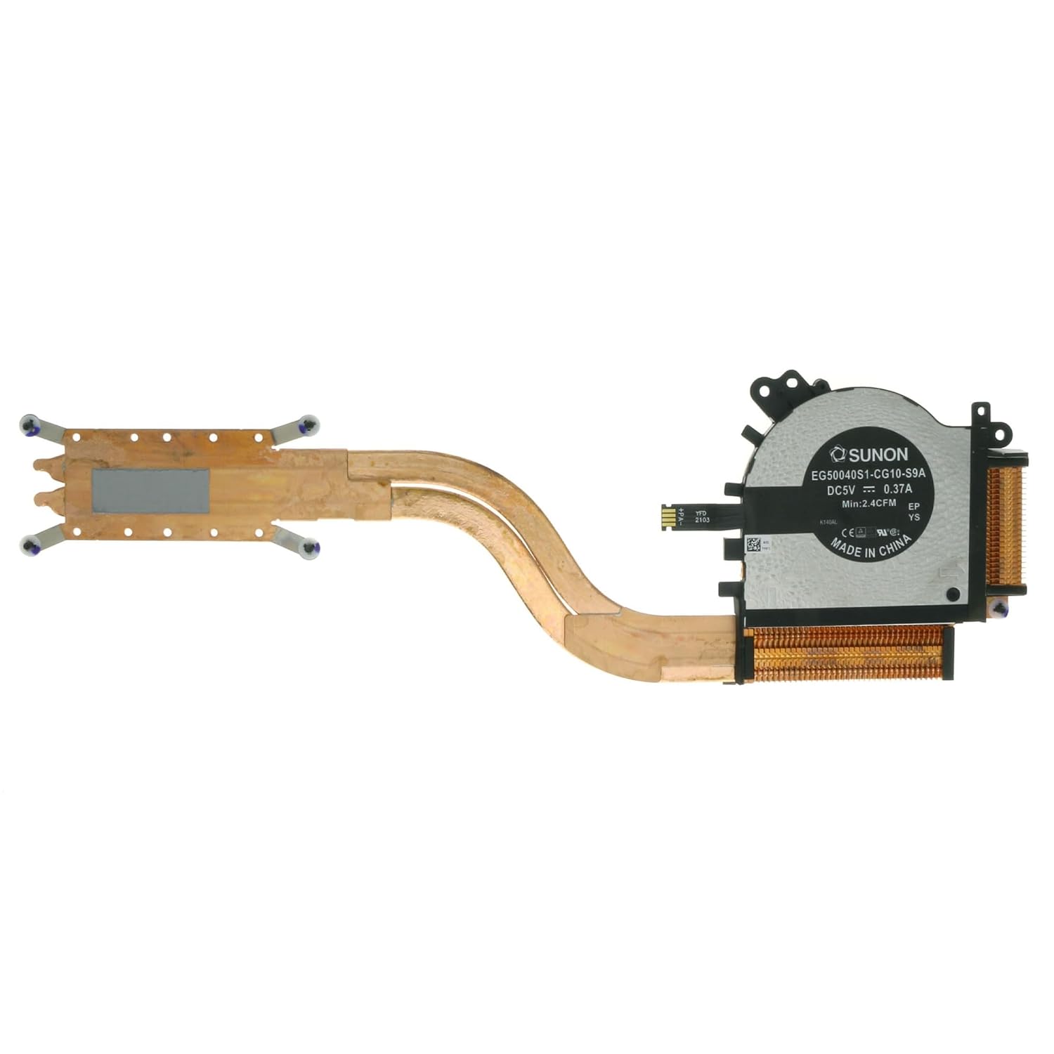 Replacement CPU Cooling Fan with Heatsink for Dell Latitude 12 7210 2-in-1 09JCPV 9JCPV AT2TN001ZA EG50040S1-CG10-S9A