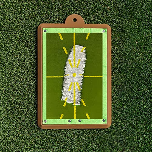 Lccbro New Golf Training Mat For Swing Detection Batting With Base, Golf Swing Trainer Practice Mat Indoor Outdoor, Golf Swing Aids, 12X16 Inch (Green) #TOP2