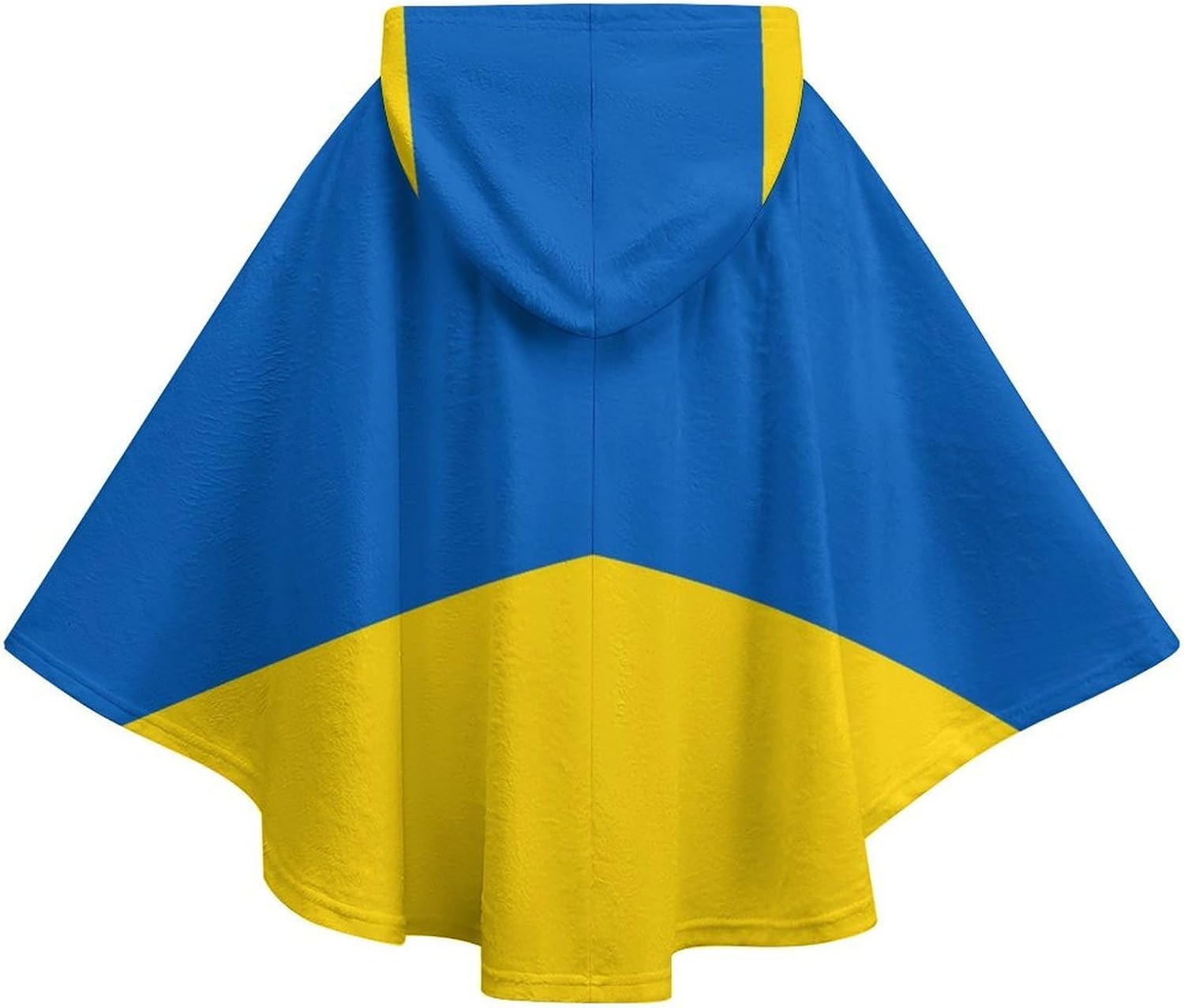 Flag of Ukraine Wearable Blanket with Hooded Flannel Blankets Cape with Pocket