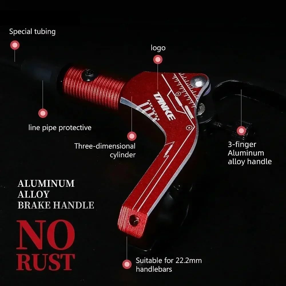 Kit de Freno de Disco hidráulico for Bicicleta de montaña con rotores de 160 mm y Manillar de 22,2 mm