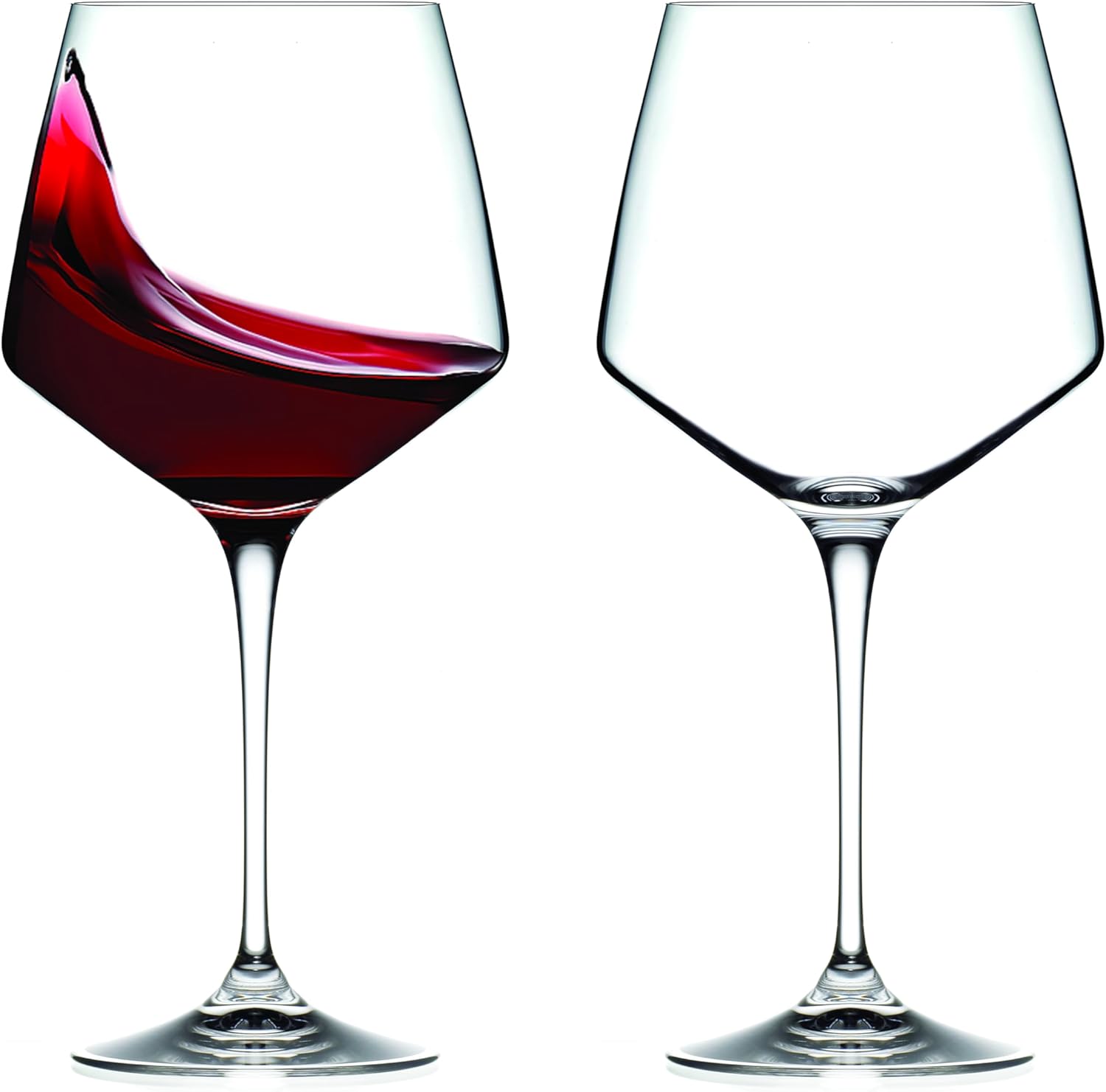 Barski Wine Glasses - Set of 2 - Stemmed Glass - for Gin or Red Wine - Dishwasher Safe - 24 Oz. - European Quality