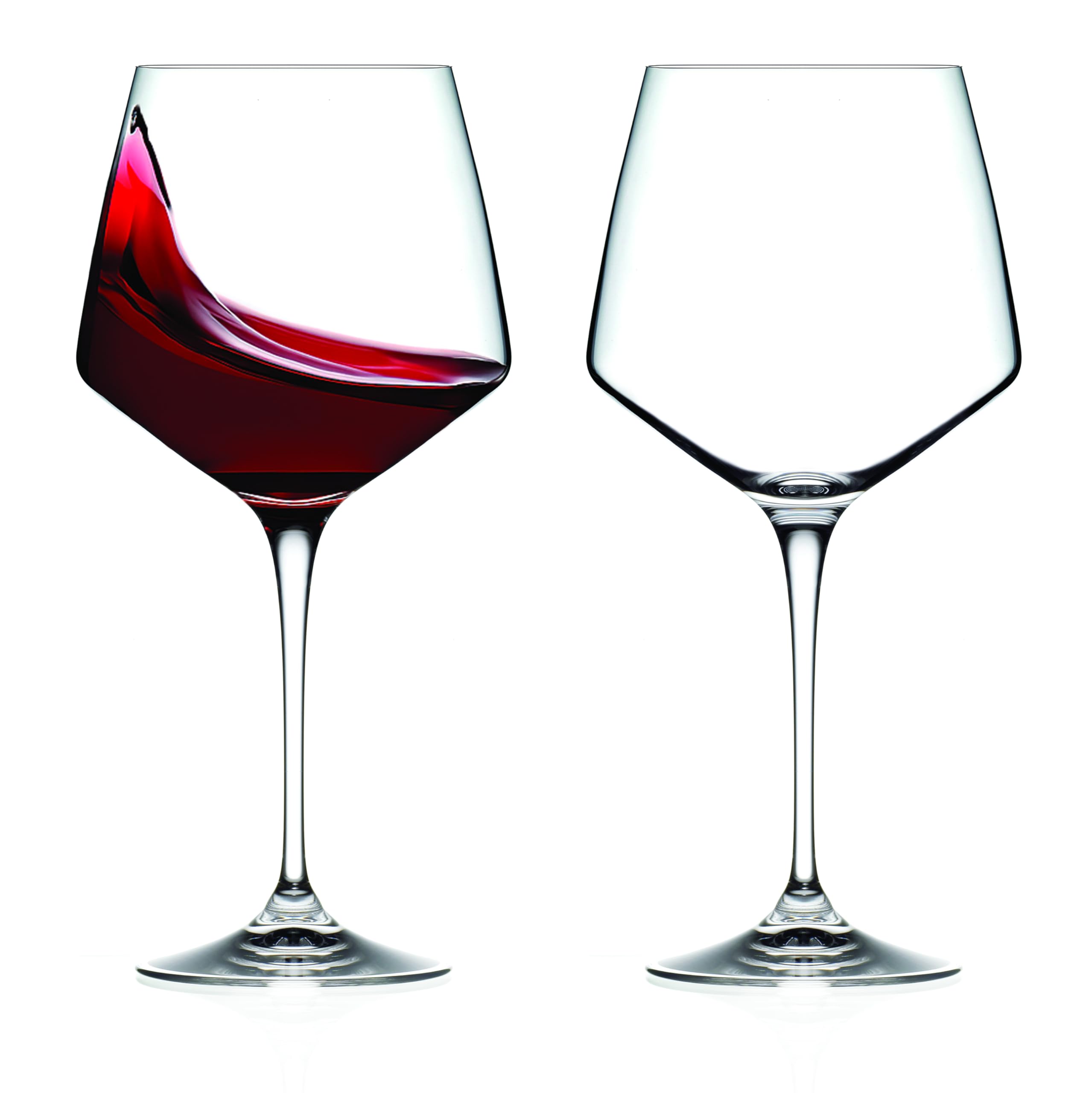 Barski Wine Glasses - Set of 2 - Stemmed Glass - for Gin or Red Wine - Dishwasher Safe - 24 Oz. - European Quality