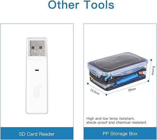 Miniatura 7 de Sovol Kit de herramientas para impresora 3D, 78 piezas de accesorios de impresora 3D con kit de limpieza de boquilla, kit de destornilladores