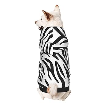Amazon | ペット服 犬服 白黒 ゼブラ柄 縞馬柄 ドッグウェア
